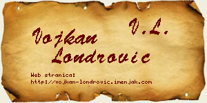 Vojkan Londrović vizit kartica
